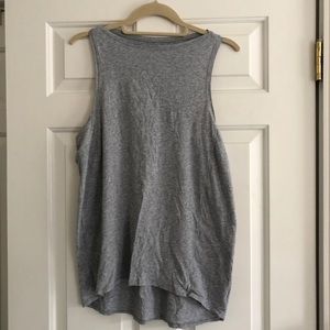 lululemon gray cotton workout top